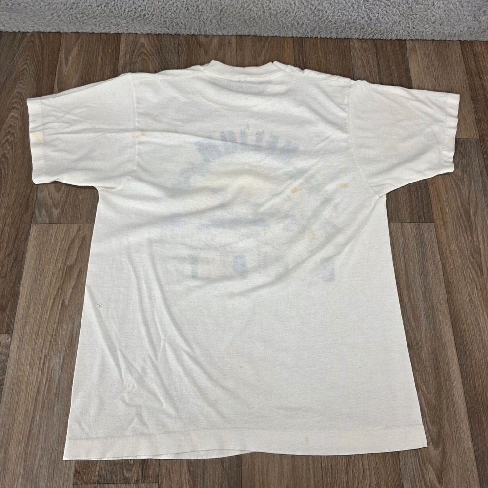 Vintage 1986 Helium Beach Party Surf T Shirt Single Stitch Thin White Small - Picture 4 of 12